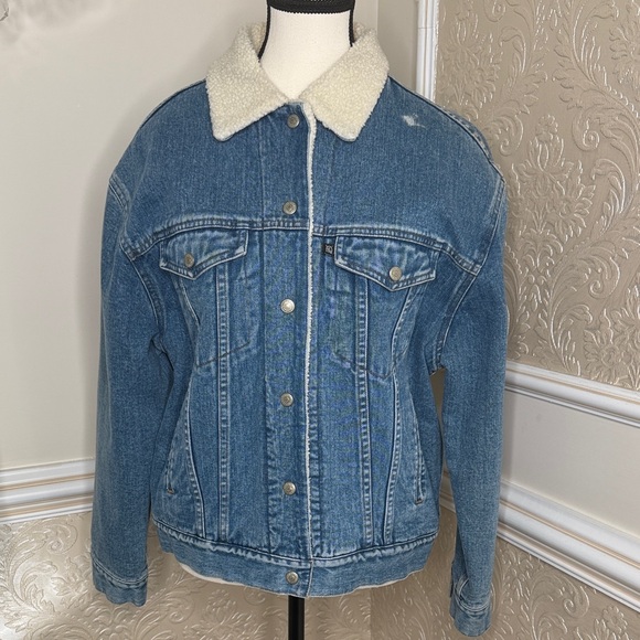 Ralph Lauren Jackets & Blazers - Ralph Lauren Blue Denim Jacket with Cream Collar